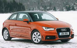 Winter tyres provide much better grip and stopping power during the winter months - many car manufacturers, such as Audi pictured here, have special winter tyre programmes