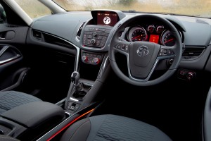 Vauxhall Zafira Tourer dashboard and interior