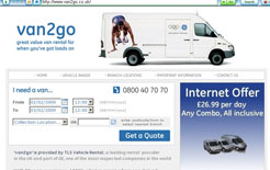 New online service from TLS is called www.van2go.co.uk