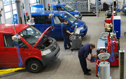 Fixed price servicing available on the Volkswagen van range