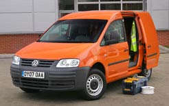 A free servicing package is available on this VW Caddy business van