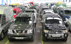 Double cabs line up for sale at BCA Blackbushe