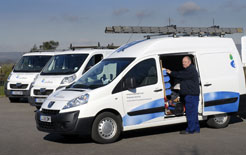 Peugeot vans used by Carillion Property Services