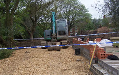 The scene of the accident in Billy Row, Crook