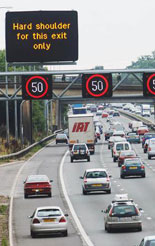 Hard-shoulder running on M42