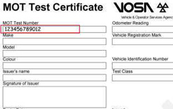 New-style MOT test certificate came into force on 17 October 2011