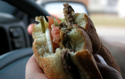 Eating at the wheel covered by new careless driving law