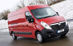 Vauxhall Movano fitted with winter tyres