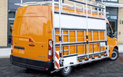 Renault Master Supertrucks with glass carrying rack