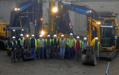 TCB Contracts workers and their machinery. Pic: TCB Contracts