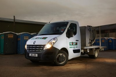 Renault Master chassis cabs have been added to the Toilets+ fleet