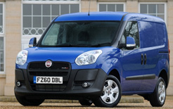 Fiat Doblo Cargo - centre of Fiat Professional free fuel and bacon roll promotion