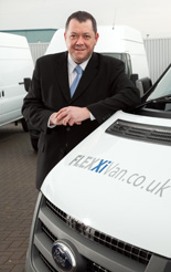 Mel Goodliffe, managing director of Giraffe Automotive Services has just launched the FLEXXiVan flexible van rental service