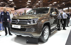 The new VW Amarok double cab pick up was unveiled at the Commercial Vehicle Show at the NEC