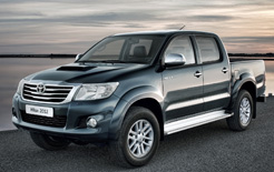 Toyota Hilux has been given a facelift for 2012 MY gets new front styling and revamped interior