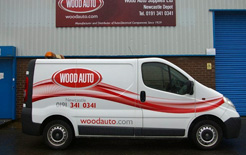 New look for Wood Auto Vans as part of the group's rebranding exercise
