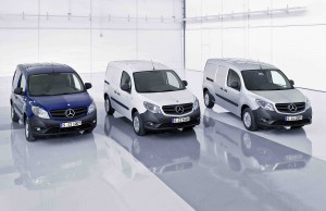 Three different versions of the Mercedes-Benz Citan