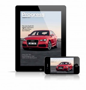 Audi Progress magazine, now available as an app for iPad and iPhone