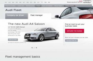 New-look Audi Fleet website