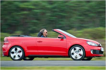 VW Golf GTI Cabriolet driving picture