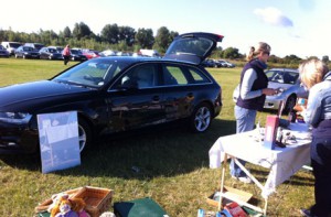 Audi A4 Avant at car boot sale