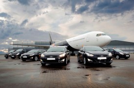 cars, planes, parked