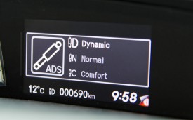 Screen showing adaptive damper settings