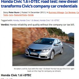 Honda Civic Car Review page image