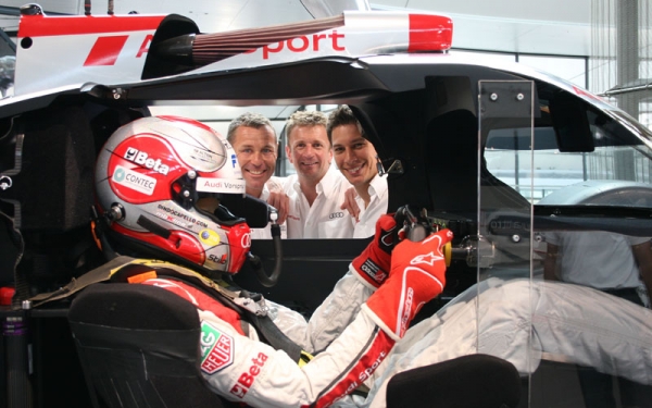 Audi Le Mans winners Duval, Kristensen, McNish