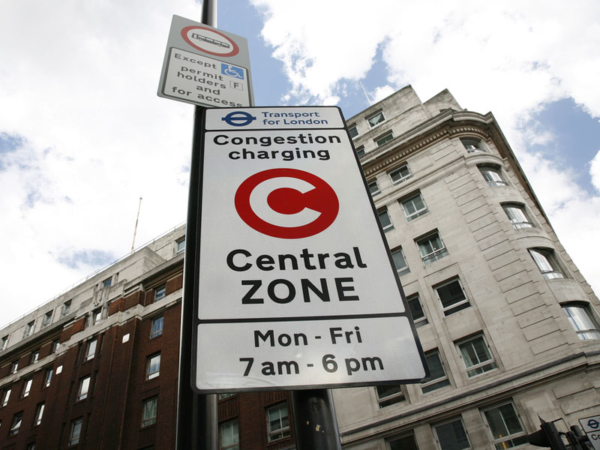 London Congestion Charge sign