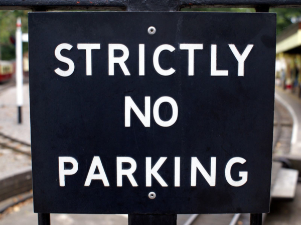 no, parking, sign