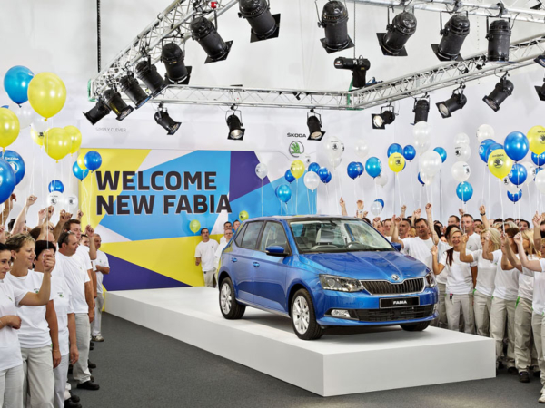 Skoda, Fabia, first, car,  production, line
