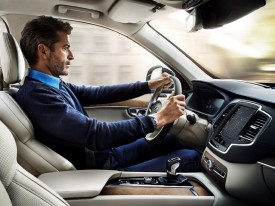 Volvo, XC90, technology, man, driving