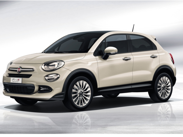 Fiat, 500X, front, parked, white