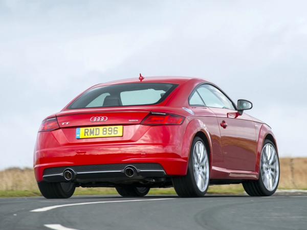Audi, TT, rear, driving, moving