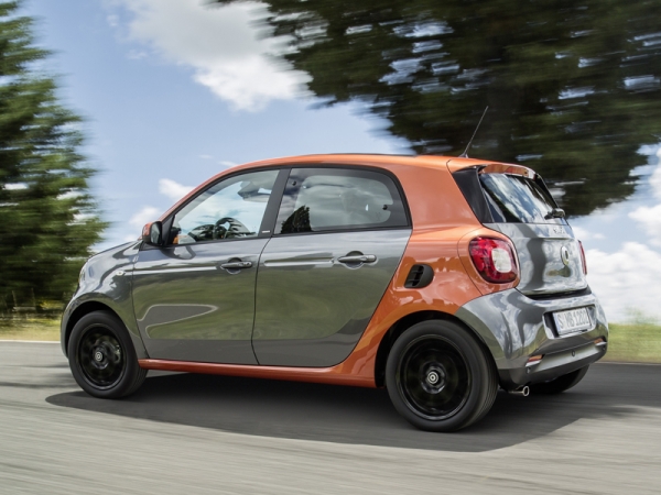 Smart, ForFour, rear, moving, fast