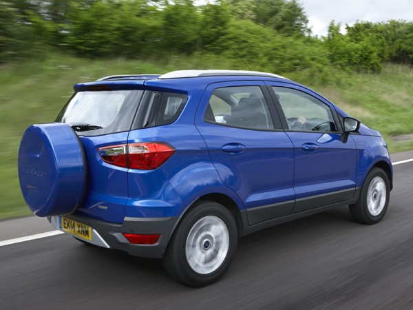 Ford, EcoSport, rear, moving, speed