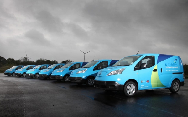British Gas already uses a fleet of Nissan electric vans