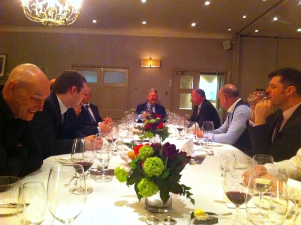 Guests enjoying the five course Small Fleet Leasing Federation dinner