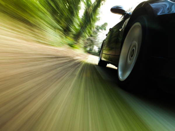 picture of car at speed