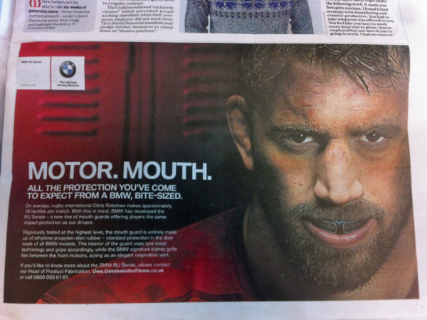 BMW April First advertisement