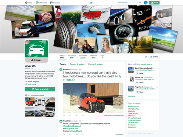 Arval leads the way with social media presence