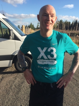 David at Drumnadrochit after 13-mile run