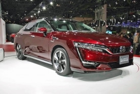 The Honda Clarity fuel cell vehicle