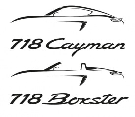 Cayman Boxster 718 badge