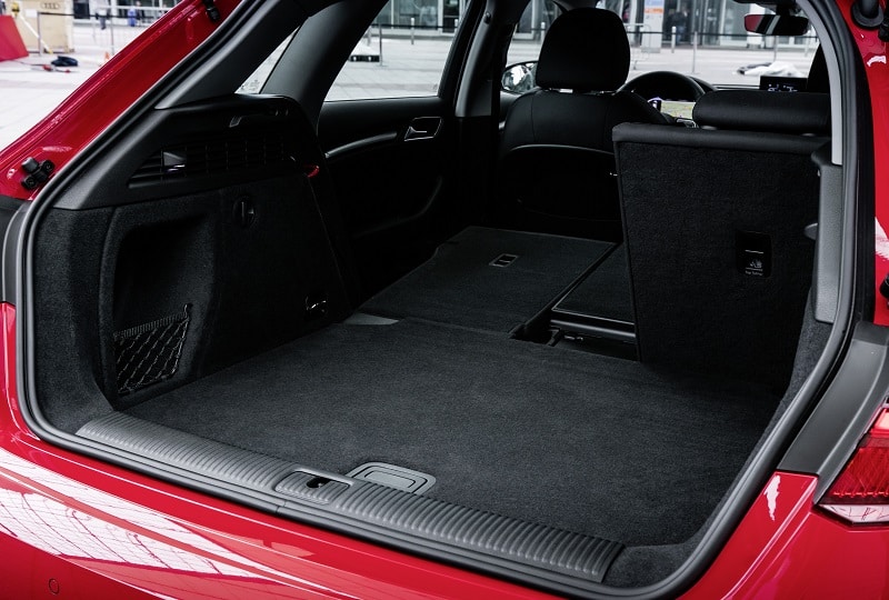 The new Audi A3 Sportback loadbay. Audi A3 Sportback 1.0 TFSI
