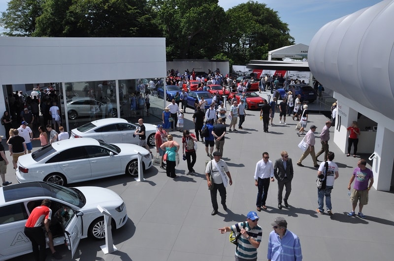 Audi stand at Goodwood Festival of Speed last year Goodwood Moving Motor Show