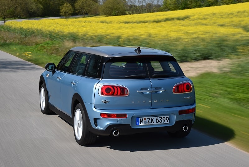 The distinctive twin rear doors of the practical MINI Clubman Cooper SD All4