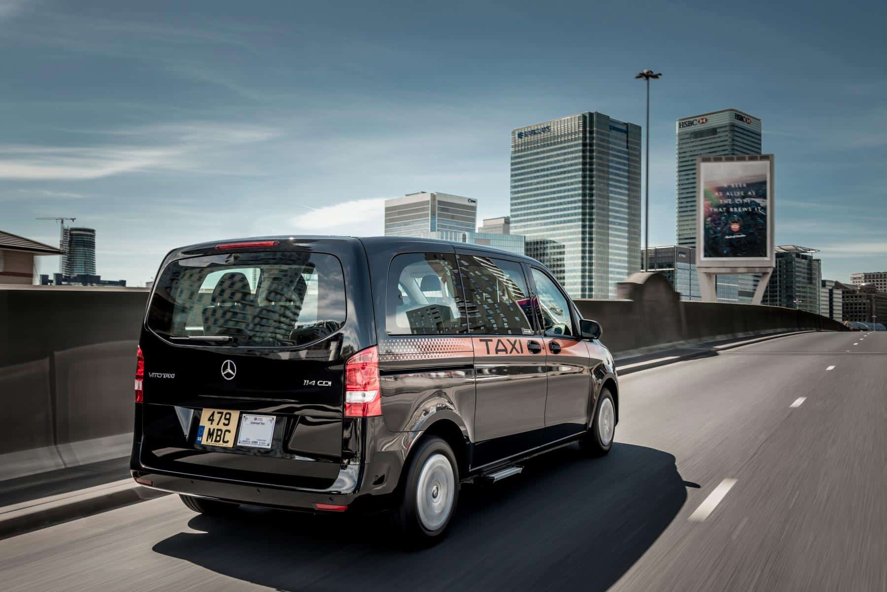 Low emissions - the new Euro 6 Mercedes Vito Taxi 