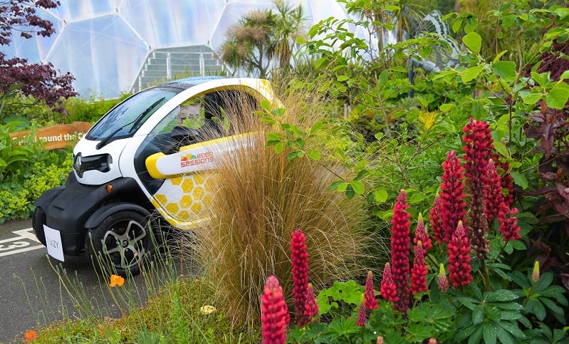 ZOE, Twizy and Kangoo Renault electric vehicles for Eden Project